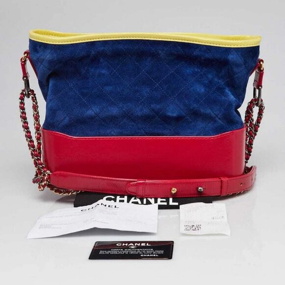 Chanel Multicolor Quilted Suede and Leather Medium Gabrielle Hobo Bag - Picture 12 of 12